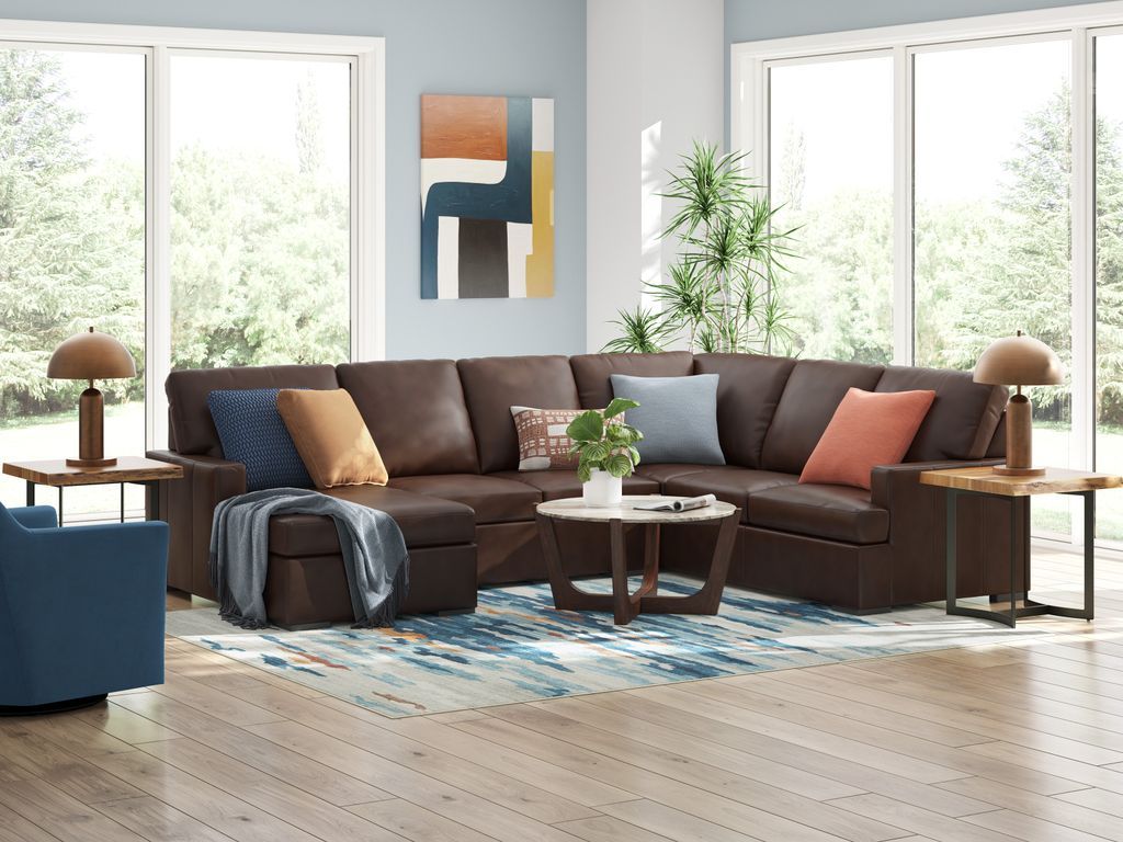 Ashley 485-04 - Top Grain Leather Sectional **NEW ARRIVAL**