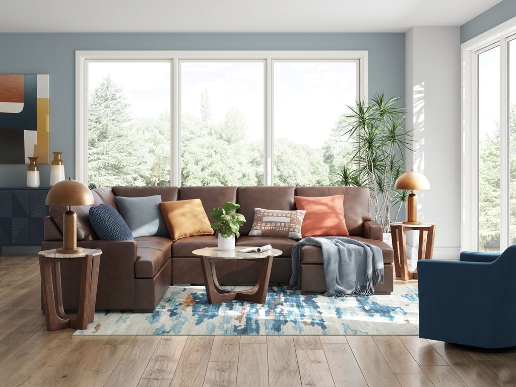 Ashley 485-04 - Top Grain Leather Sectional **NEW ARRIVAL**