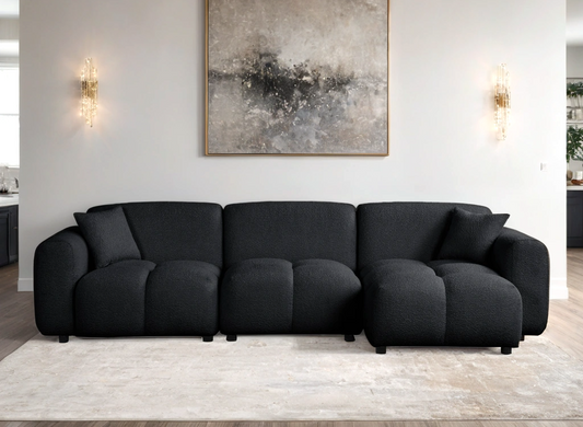 Bella Black Sectional **NEW ARRIVAL**