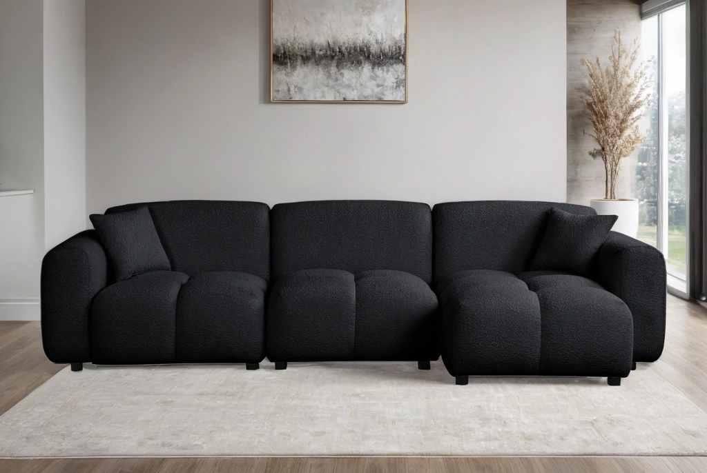 Bella Black Sectional **NEW ARRIVAL**
