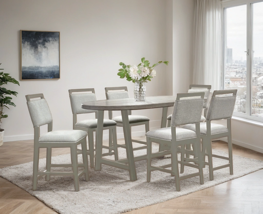 D2500 Counter Height Table + 6 Chair Set **NEW ARRIVAL**