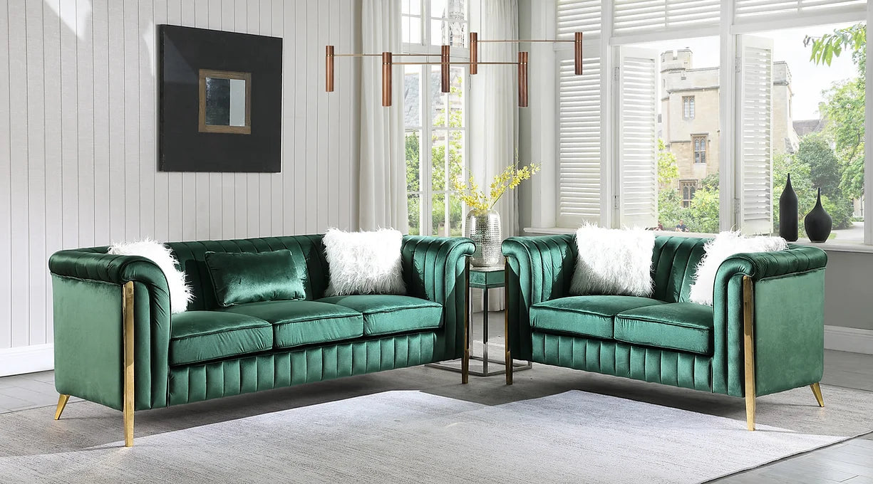 S8288 Fara (Black Green Blue Cream)