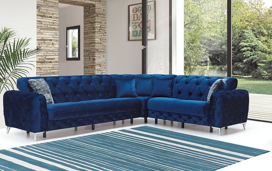 S6401 Ace Sectional (Blue)