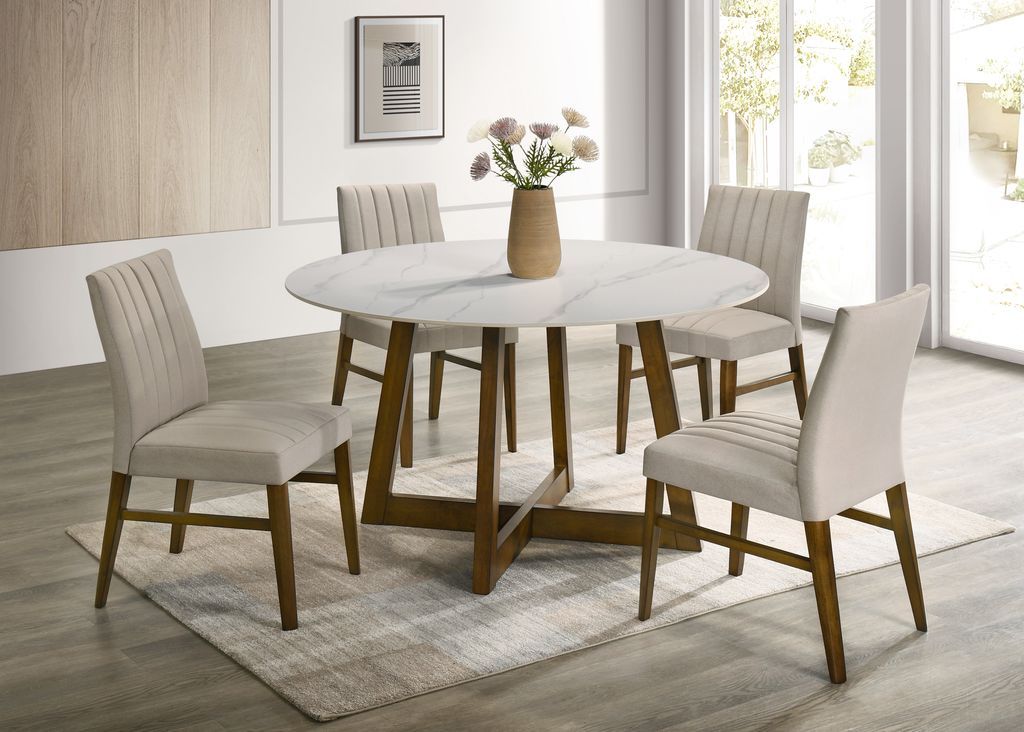 ENZO20 Dark Oak Dining Table + 4 Chair Set **NEW ARRIVAL**