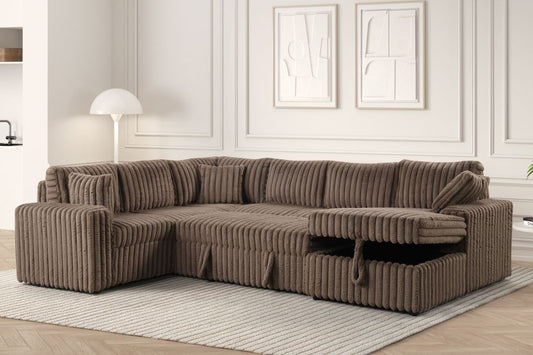 Forever Mocha Sectional With Pull-Out Bed **NEW ARRIVAL**