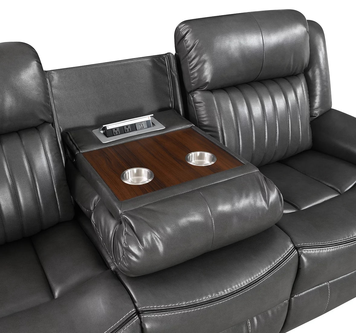 S9381 Lavon Grey Recliner Set
