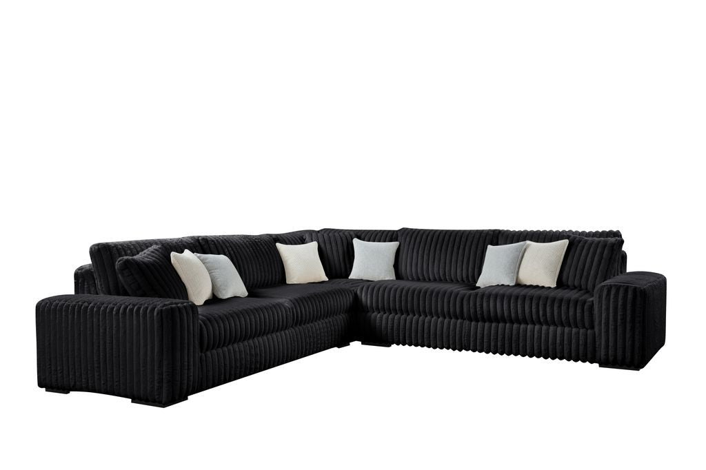 MARSHMALLOW Black OVERSIZED Sectional