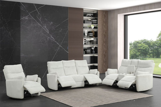 PEPPI - Beige 3pc Reclining Set
