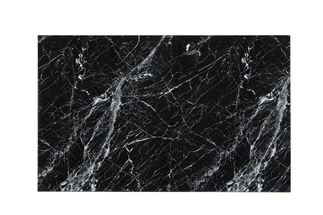 2220 Onyx - (FAUX MARBLE) Counter Height Table + 6 Chair Set (7PC Dining Set)