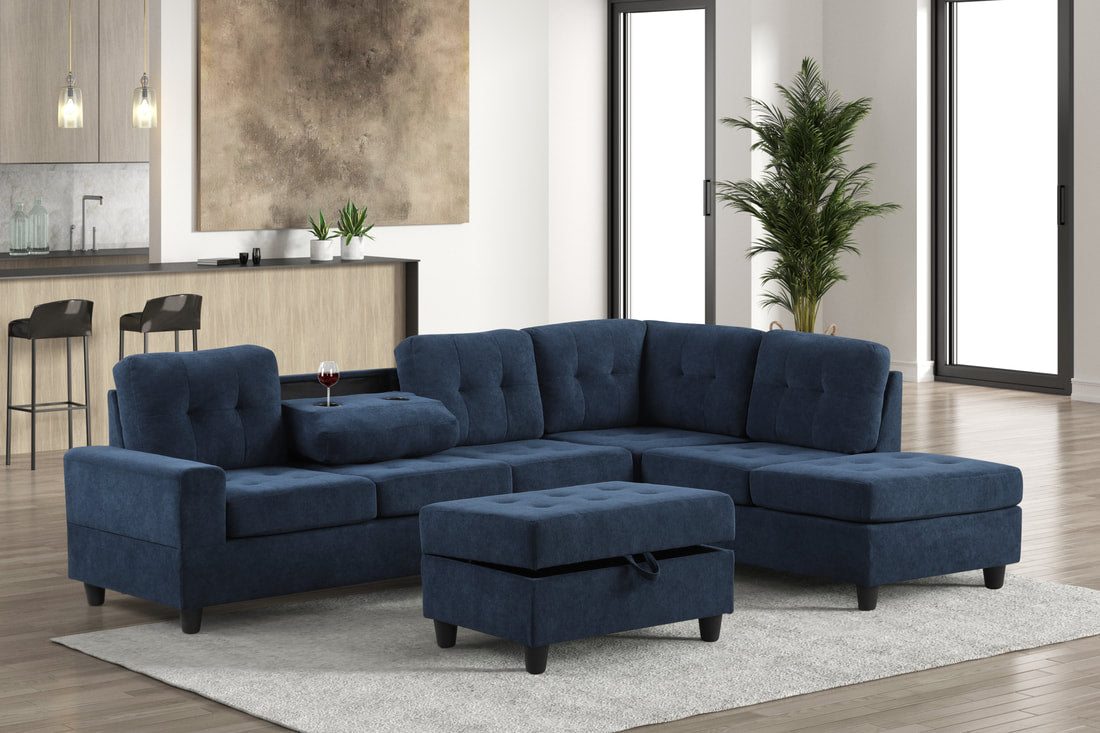 40Heights Reversible Sectional + Ottoman