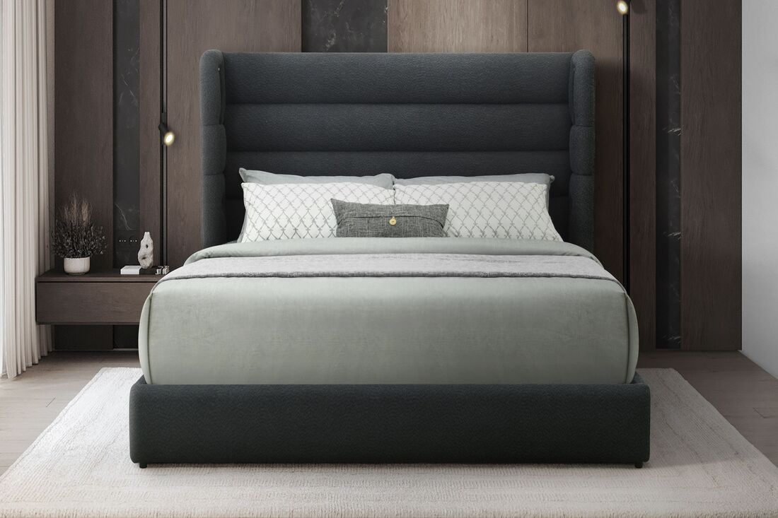 Hero Black Platform Bed (w/ Bluetooth Speaker) - Queen, King