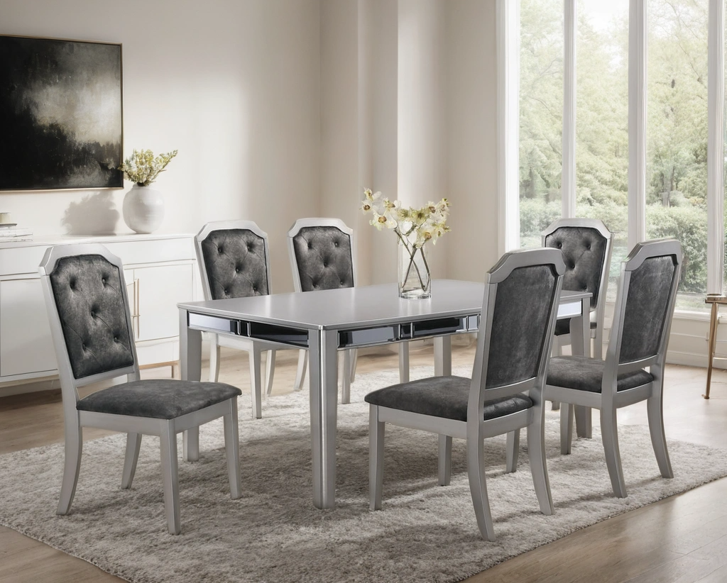 Travis Dining Table + 6 Chair Set
