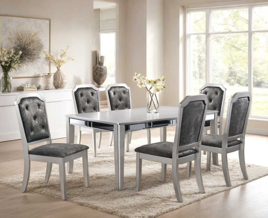 Travis Dining Table + 6 Chair Set