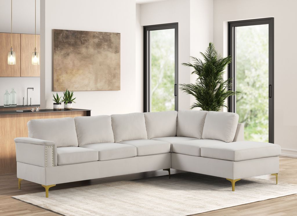 Vogue2 Cream Sectional **NEW ARRIVAL**