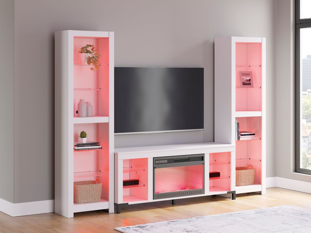 W2722 - TV Stand 59" L w/Fireplace (LED Lights) **NEW ARRIVAL** (ETA: 7/14)