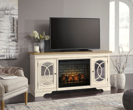 W743-68 - TV Stand w/Fireplace 74"L **NEW ARRIVAL**
