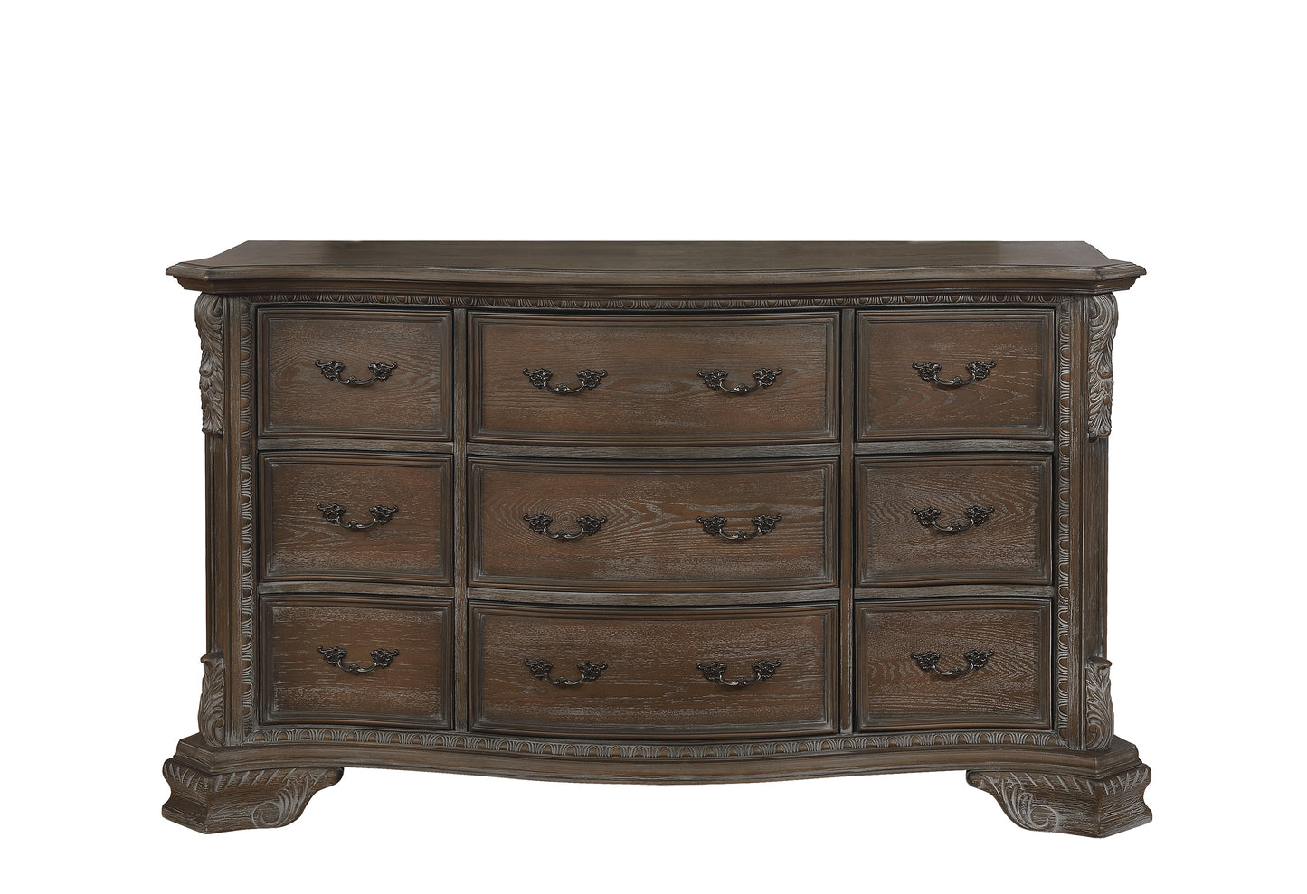 B1120-88 Sheffield Grey Sleigh Dresser Only