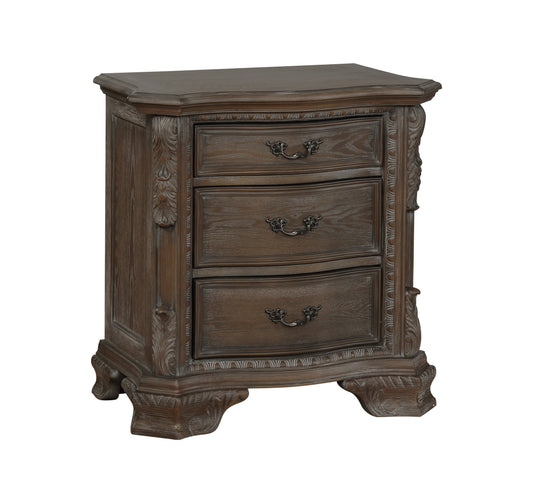 B1120-88 Sheffield Grey Sleigh Nightstand
