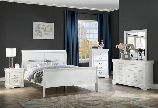 SETB3650 Louis Philip White Bedroom Set