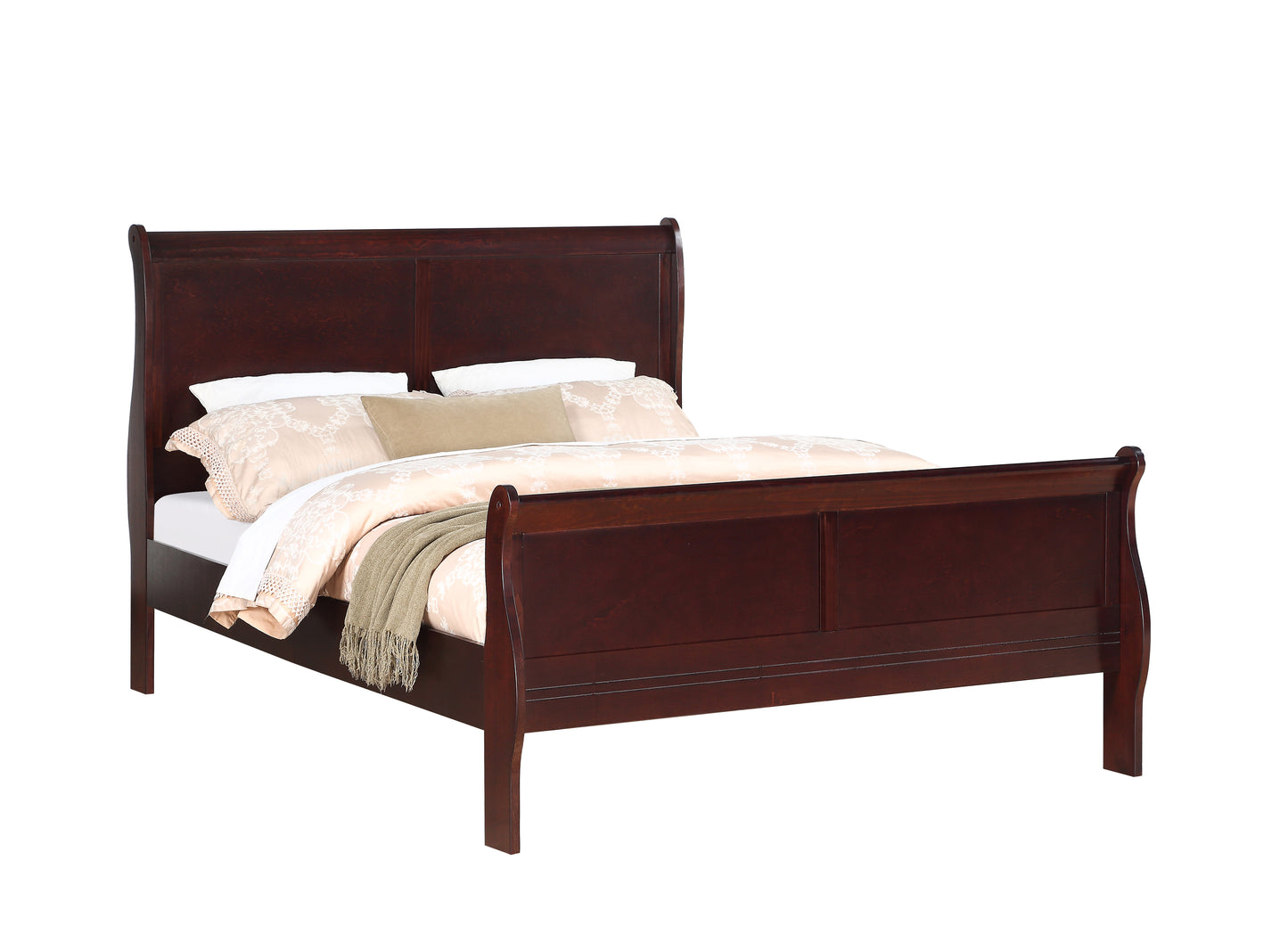 B3850 Louis Philip Cherry Bed Frame