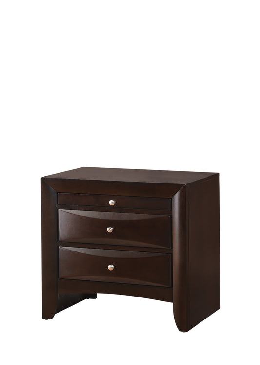 B4265 Emily Storage Dark Cherry Nightstand