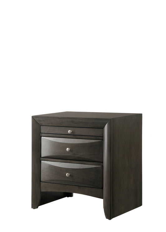 B4275 Emily Storage Grey Nightstand