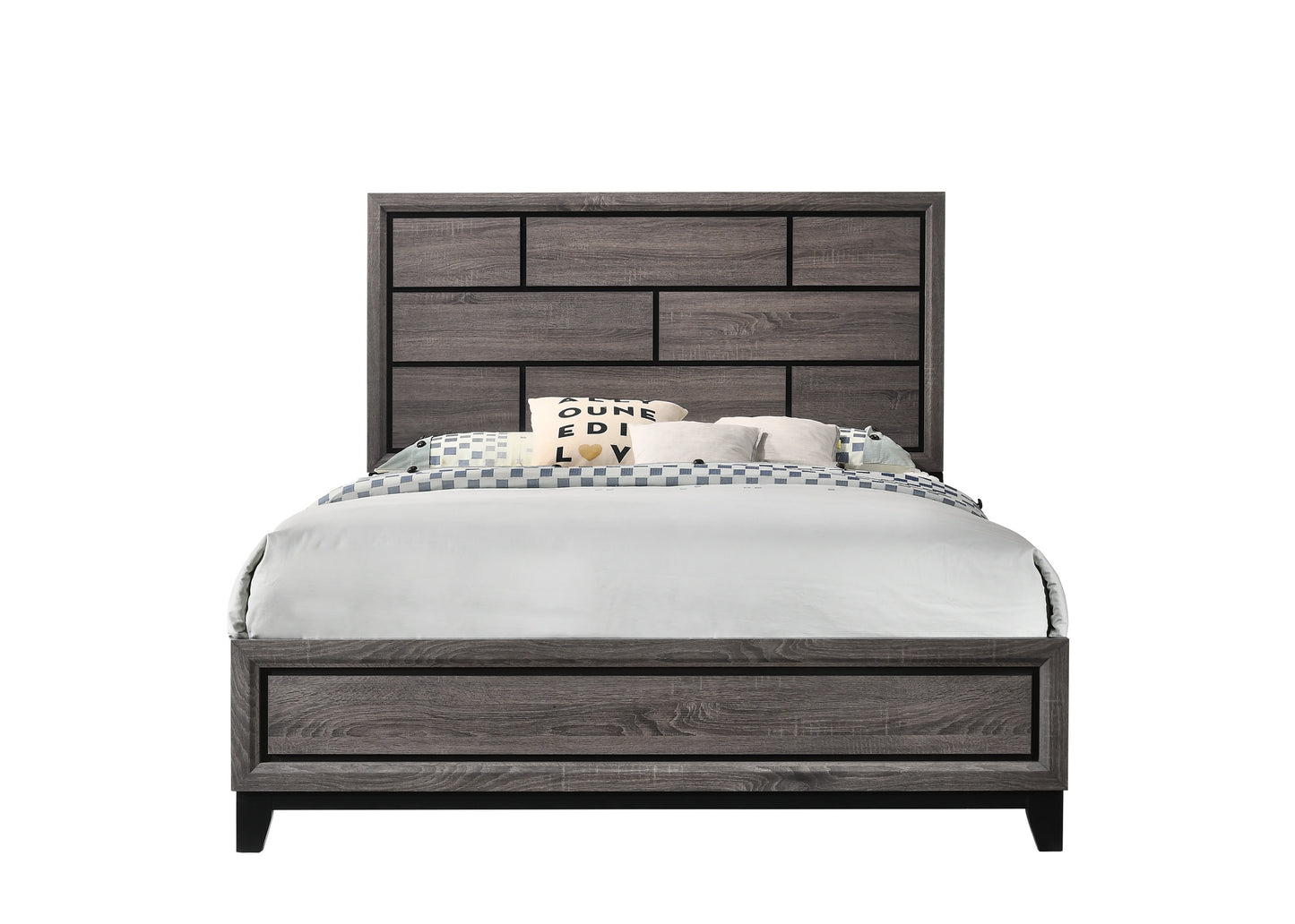 B4620 Akerson Grey Bed Frame
