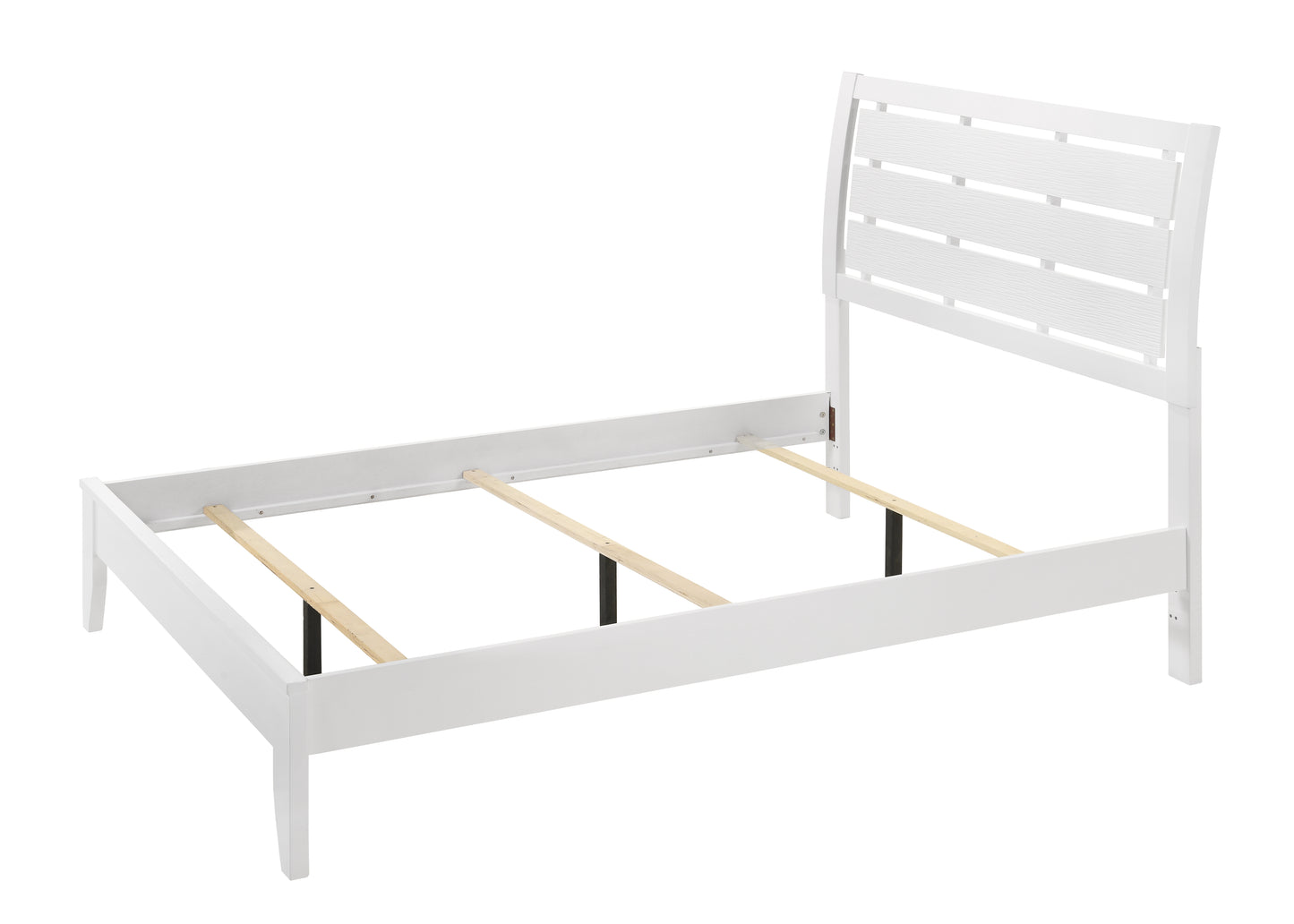 B4710 Evan White Bed Frame