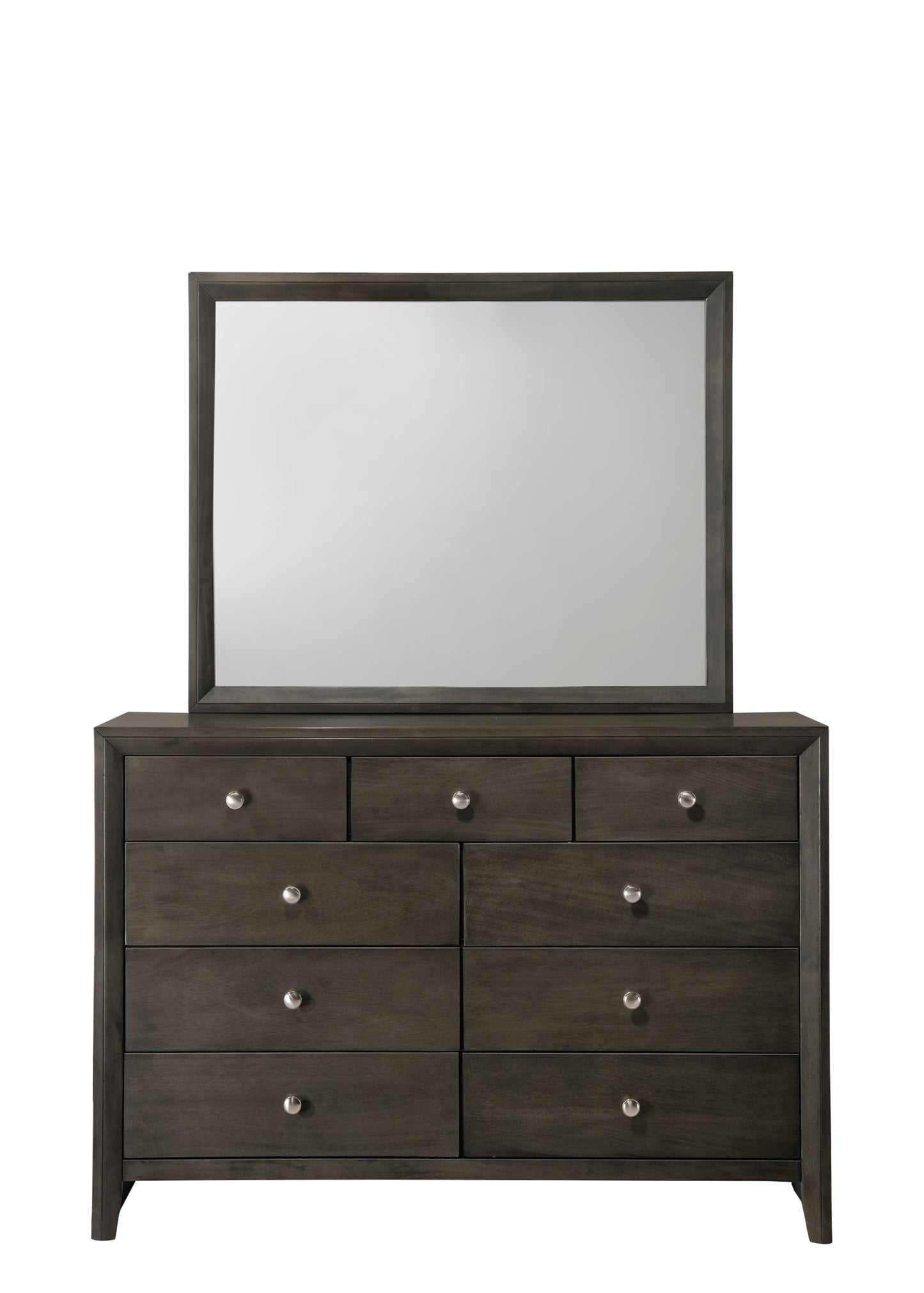 B4720 Evan Grey Dresser and Mirror