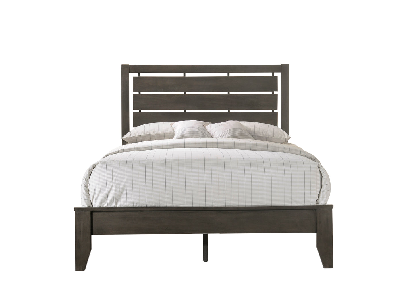 B4720 Evan Grey Bed Frame