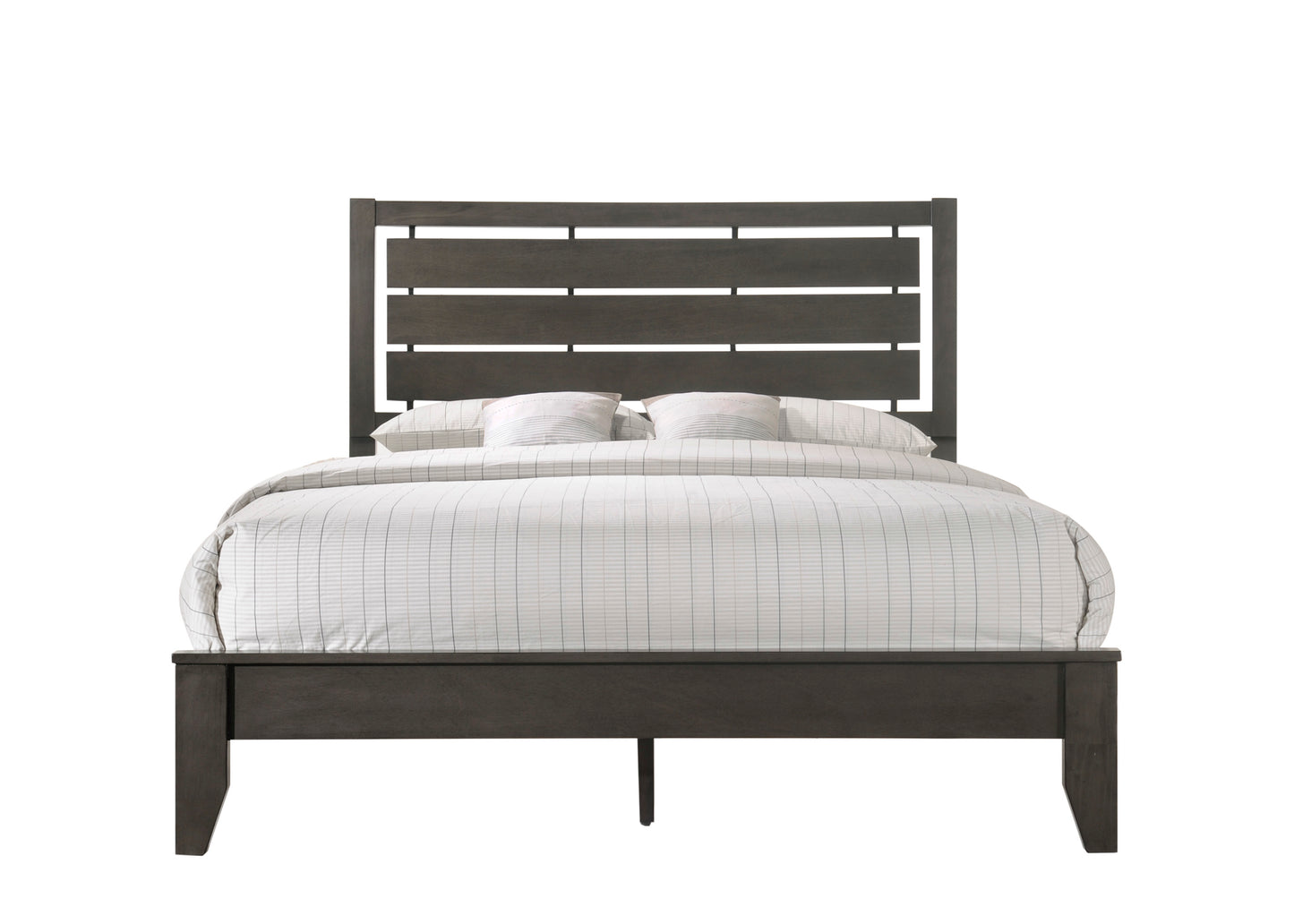 B4720 Evan Grey Bed Frame