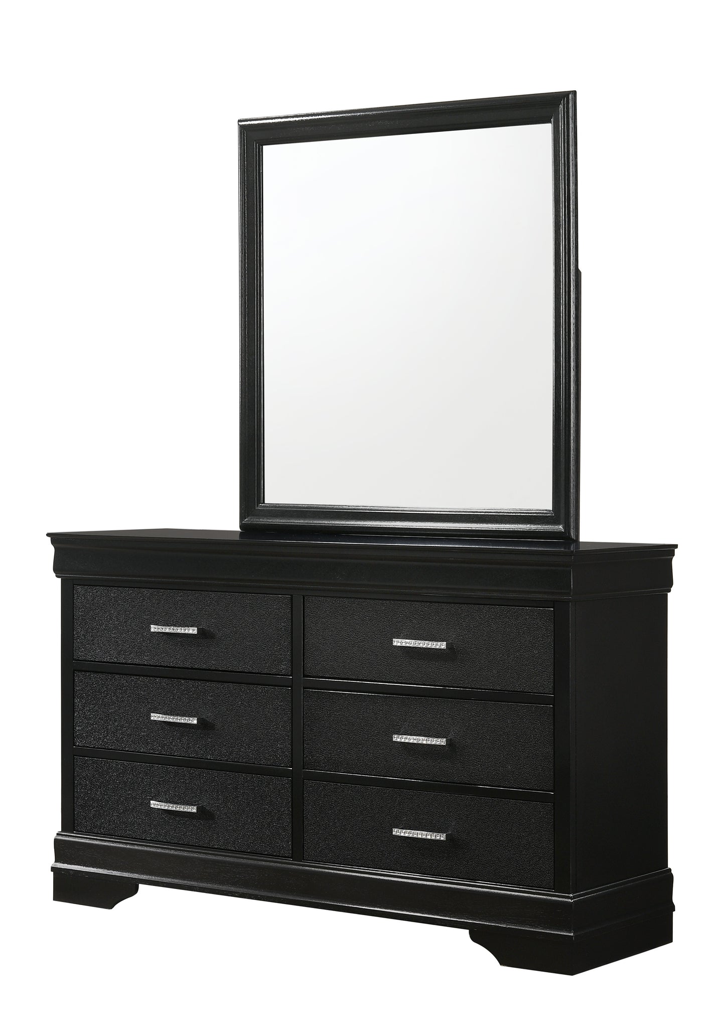 B6918 Amalia Black Dresser and Mirror