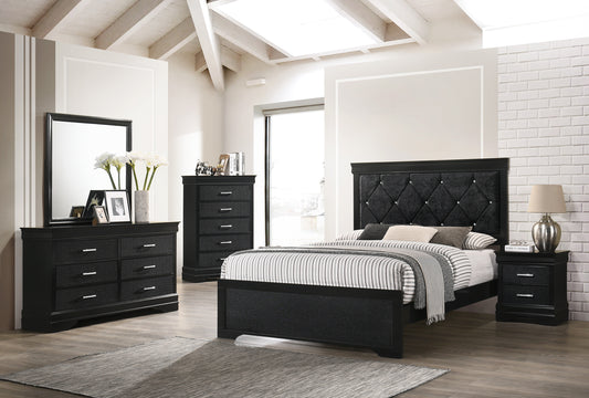 SETB6918 Amalia Black Bedroom Set