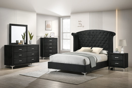 SETB9265 Lucinda Black Bedroom Set
