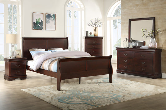 SETB3850 Louis Philip Cherry Bedroom Set