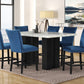 2220 Blue - (FAUX MARBLE) Counter Height Table + 6 Chair Set
