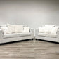410-2PC-CREAM Sofa and Loveseat Set