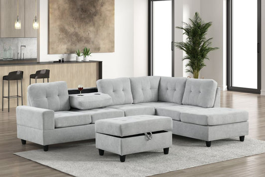 41Heights Reversible Sectional + Ottoman **NEW ARRIVAL**