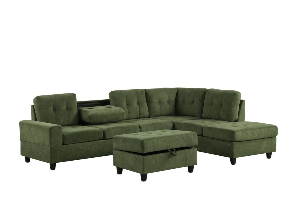 42Heights Reversible Sectional + Ottoman **NEW ARRIVAL**