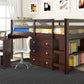 760-TCP Loft Bed (Cappuccino) Twin Size