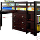 760-TCP Loft Bed (Cappuccino) Twin Size