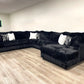 9900 Black - 4PC Oversized Sectional