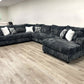 9900 Charcoal - 4PC Oversized Sectional