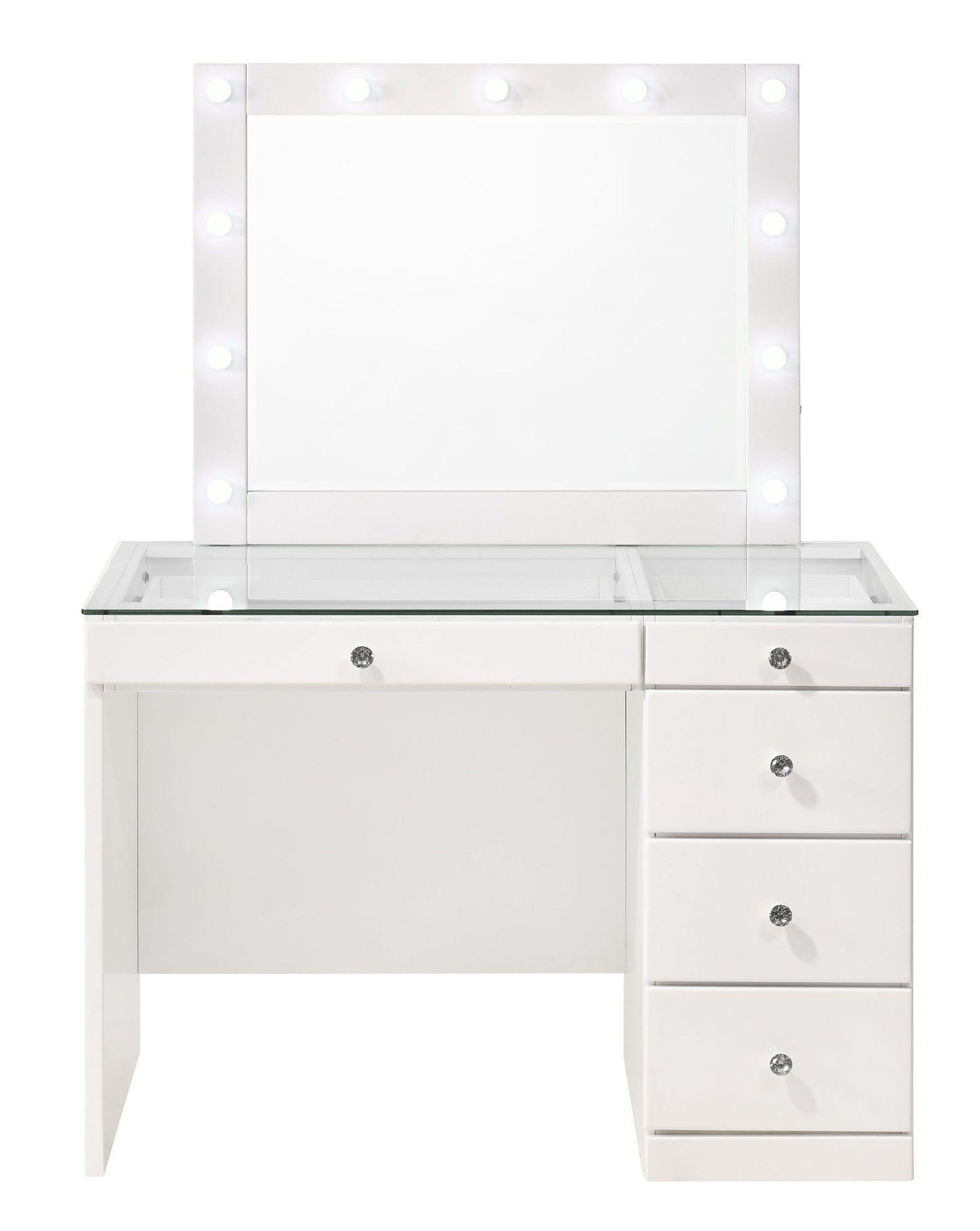 B4851WHSET Morgan Vanity White + Free White Swivel (Limited Time)