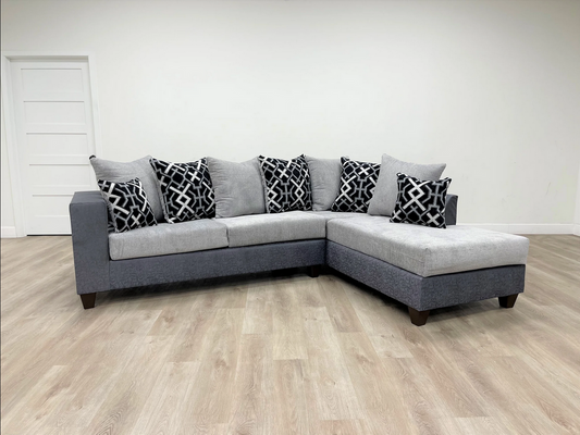 110 2Tone Sectional (Gray)