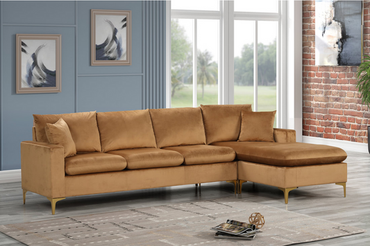 Amber Sectional Gold