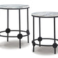 A4000546 - Accent Table Set (MARBLE TOP) **NEW ARRIVAL**