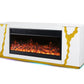 A904 TV STAND W/FIREPLACE (WHITE) **NEW ARRIVAL**