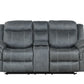 Andres Grey - 3pc Reclining Living Room Set