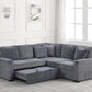 Ariel Charcoal Sectional With Pull-Out Bed **NEW ARRIVAL**